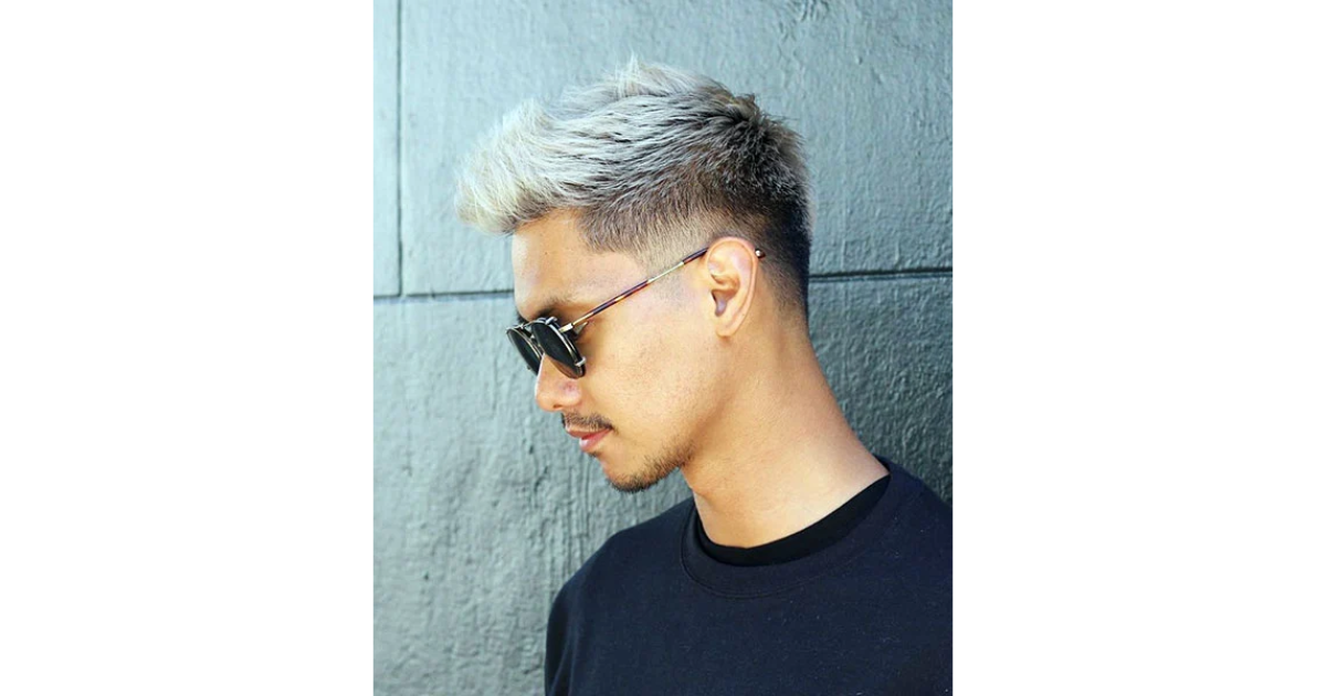Stylish Spiky Hair with Low Taper Fade