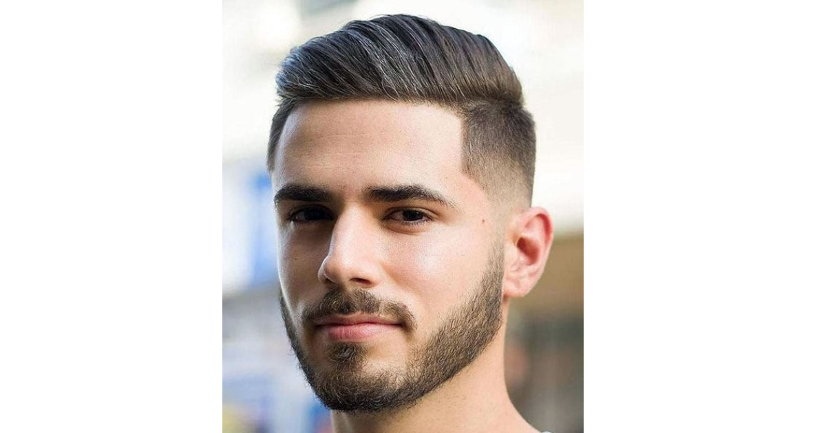 Comb Over with Low Taper Fade