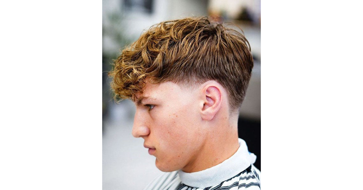 Textured Short Hair with Low Taper Fade